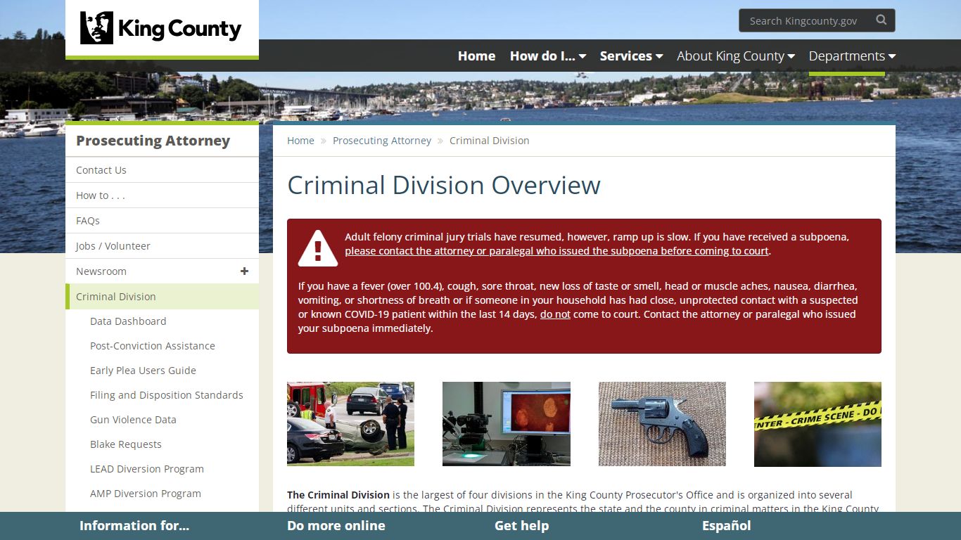 Criminal Division Overview - King County
